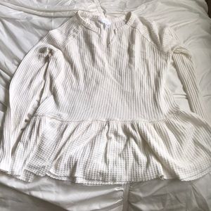 Long Sleeve Peplum top